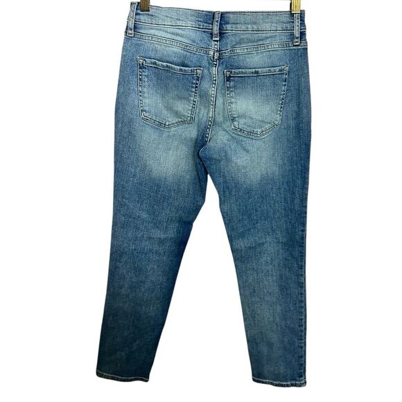 Banana Republic Distressed Girlfriend Jean Sz 25/0 Straight Leg Stretch - Picture 4 of 5